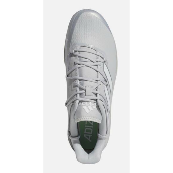 Adidas Adizero Afterburner 8 Grey White Metal Baseball Men’s Size 7 H00979 - Picture 2 of 5